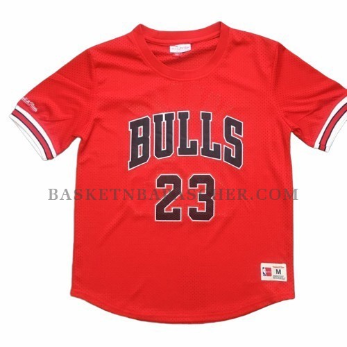 Maillot Manche Courte Chicago Bulls Michael Jordan Rouge